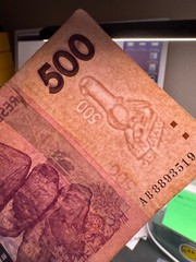 Zimbabwe 500 Dollars Banknote, CIRCULATED Currency, Paper Money, P-70, 2007