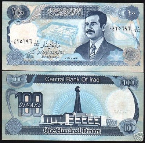IRAQ 100 DINARS P-84 1994 x 500 Pcs IRAQI BUNDLE SADDAM CLOCK FALCON UNC BRICK