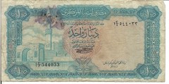 LIBYA, 1 DINAR, P#35b, ND(1972)