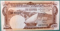 SOUTH YEMEN 250 FILS NOTE FROM 1965, P1