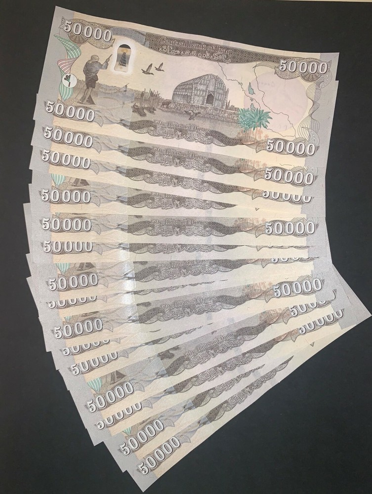 1 MILLION IRAQI DINAR – 1,000,000 – 20 x 50,000 IQD – AUTHENTIC Verified Money