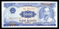 500 Iraqi Dinar + Receive A Free 5000 Vietnamese Dong Foreign Currency Note