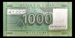 Lebanon 1000 Livres 2004 Banknote UNC P-90, Bank of Lebanon PP417