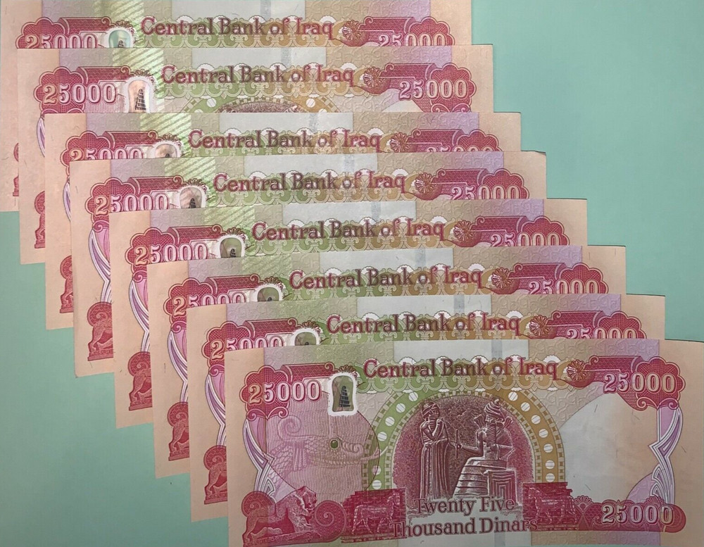 250,000 IRAQ DINAR 1/4 Million 10 x 25,000 IQD UNC AUTHENTIC Iraq Currency