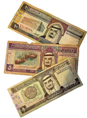 ^^ 1984 Saudi Arabian Riyal features King Fahd – Authentic One, Five & Ten Riyal