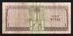 World Paper Money – Saudi Arabia 1 Riyal 1961 P6 @ Fine Cond.
