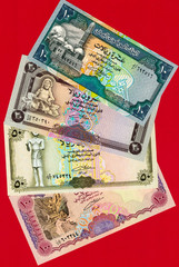 YEMEN UNC Notes 10 (P-24), 20 (P-25), 50 (P-27) & 100 Riels P-28 Different Years
