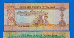 UAE Set – 5, 10, 20 & 50 Dirhams 2017/2015/2016/2021 P-26d,27d,28,35 Circ Notes