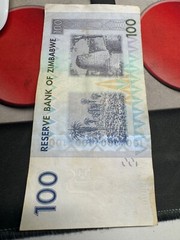 10 X Zimbabwe 100 Dollars Banknote, CIRCULATED Currency, World Paper Money 2007