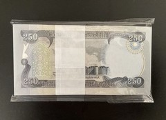 IRAQI DINAR 250 Note x 100 Full Bundle Uncirculated, Guaranteed, AUTHENTIC Iraq