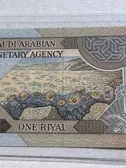 1984 Saudi Arabia 1 Riyal Banknote P 21d
