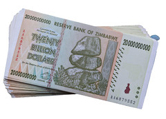Zimbabwe 10 X 20 Billion Dollars, CIRCULATED Currency AA/AB Paper Money Banknote