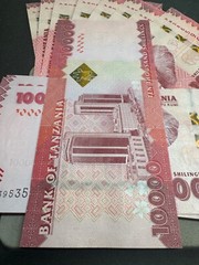 New Tanzania 10000 Shillings Banknote 2025 CIRCULATED Currency, P-44, UV PASS