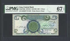 Iraq- One Dinar 1984 P69a Uncirculated Grade 67