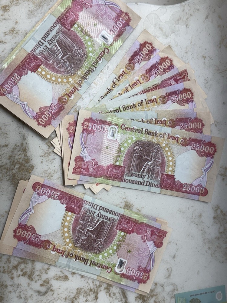 NEW IRAQ DINAR 1/2 MILLION 20 x 25,000 500,000 AUTHENTIC UNCirculated IQD