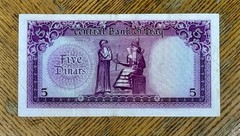 Iraq 1959 5 Dinars P-54a Rare Signature Ist Republican Arms Hamorabi