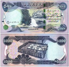Iraq 50-50000 Dinars 8 Pieces Set, 2003-2021, P-90-103, UNC
