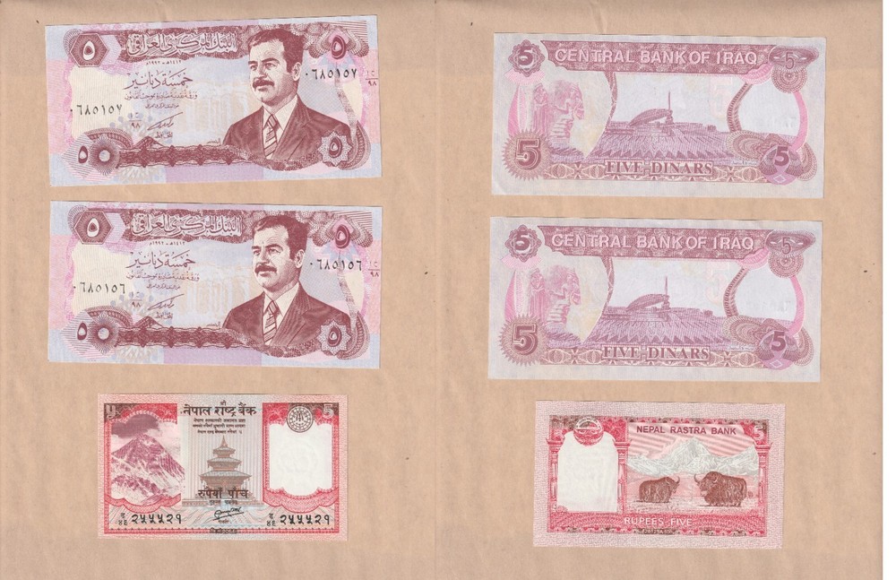Iraq Lot of 13 Bank Note’s From Central Bank Of Iraq Uncirculated Condition