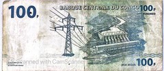 Democratic Republic of Congo $100 Francs, 2007, P98A, USA SELLER