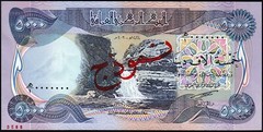 Iraq 5000 Dinar 2003, UNC, Specimen, P-94s