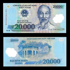 10,000 Iraqi Iraq Dinar & Free 20,000 Vietnam Dong UNC Banknote Set 10000 20000