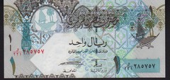 Qatar 1 Riyal 2015, Mint Unc P28