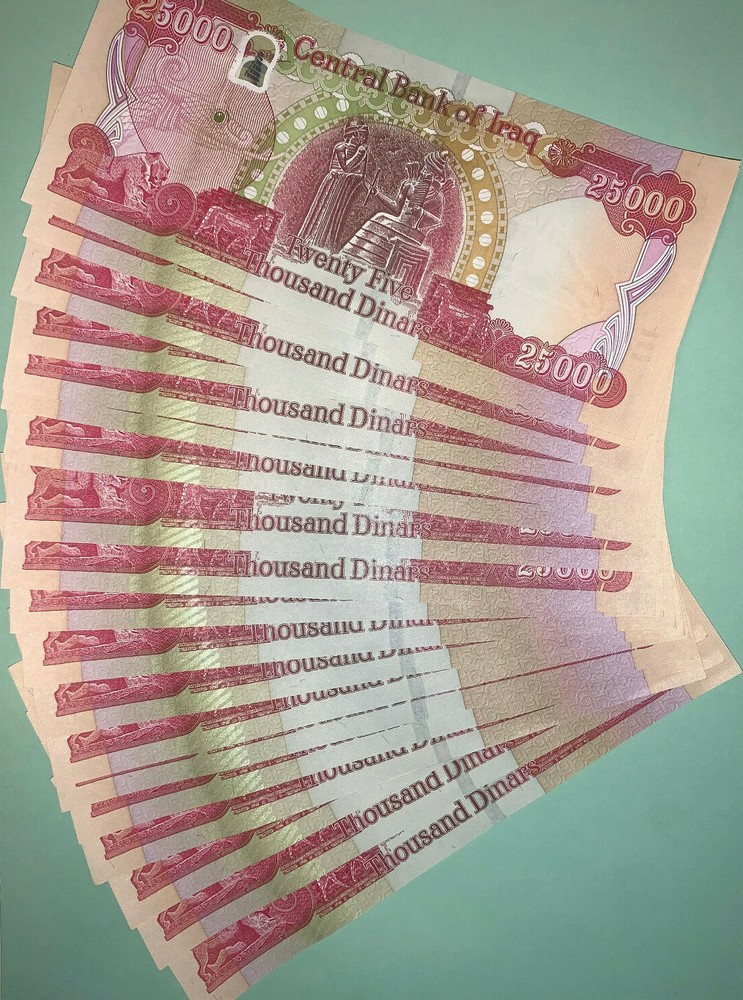 UNC HALF MILLION Iraqi Dinar / 20 x 25000 IQD Banknotes – FAST Delivery !