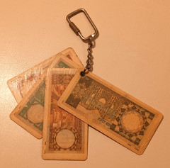Vintage Saudi Arabia 1 5 10 50 Riyals Banknote Keychain Novelty Money Lot Gift