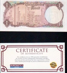1968 Kuwait 1 Dinar UNC banknote Uncertified USA seller COA KM-8a