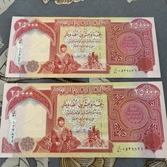 50000 Uncirculated Iraqi Dinar 25000 x 2 Iraq Currency Banknotes (2013+) 25K IQD