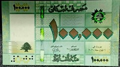 LEBANON 100000 POUNDS New 2020 UNC 100,000 Fruits MONEY Lebanese BILL BANK NOTE