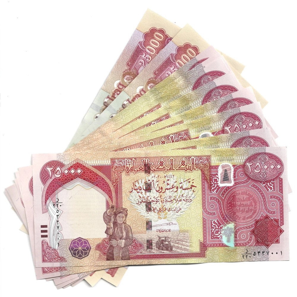 150,000 IQD 6 x 25K Iraq 25000 Dinar UNC Iraqi Banknotes – Verified