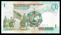 World Paper Money – Jordan 1 Dinar 2005 P34b @ Crisp UNC