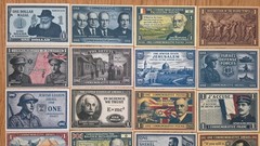 FANTASY JUDAICA 30 Dif. Banknotes lot collection Jewish Leaders & Famous People