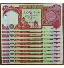 iRAQI DINAR 100,000 4x 25,000 100000 Iraq Dinars Guaranteed Circulated COA !!
