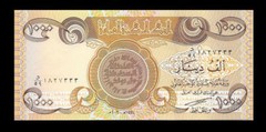 Iraqi Dinar 1,000 New 1 X 1,000 New Uncirculated Collectable – Limit 10 Notes