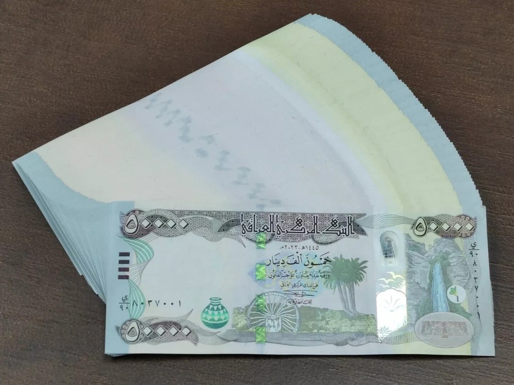 Iraq Half Million 500k IQD 500,000 Iraqi Dinars 2023 ( 50000 x 10 ) Authentic