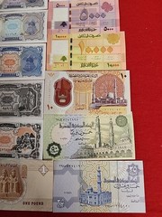 18 Middle East Paper Money Uncirculated, Crisp DIFFERENT Years Free Shipping