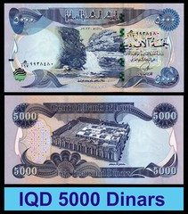 Iraqi Dinar 5K 10K 25K 50K IQD 50000 25000 10000 5000 Set of 4 Banknotes UNC