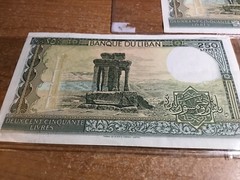 1988 50 Livres Lebanon Banknote World Paper Money Uncirculated Lot of 3 Billd